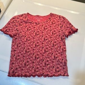 Women’s XS American Eagle waffle  crop top soft shirt